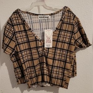 Charlotte Russe Plaid 2pc set